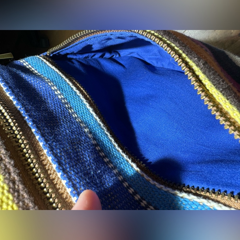 Fossil Explorer Striped Multicolored Crossbody Bag - image 7